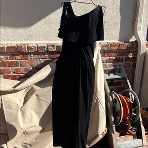 Elegant Black One-Shoulder Dress